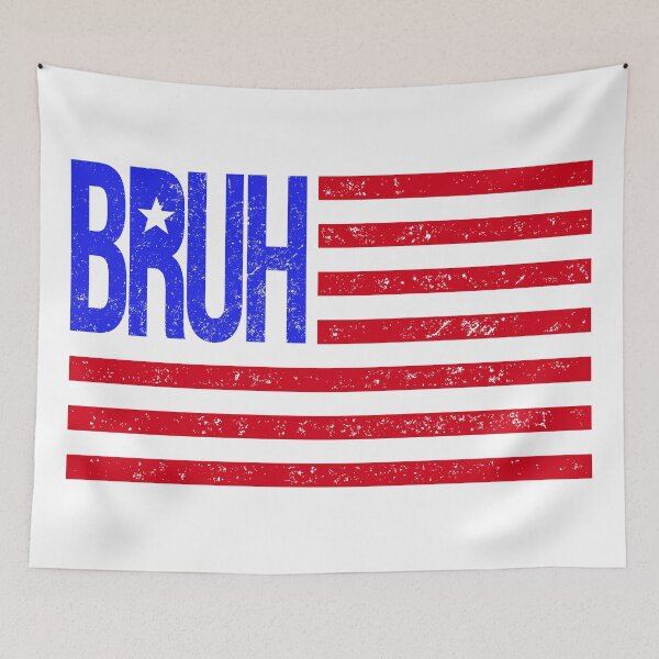 Aperçu de l'œuvre Drapeau Bruh Gen Z créée et vendue par FanaticTee.
