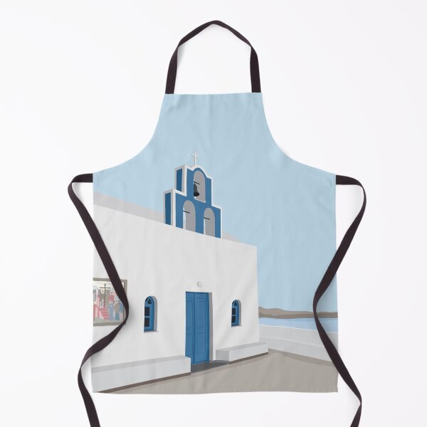 Item preview, Greece - Santorini Church  designed and sold by mtsala illustrations.
