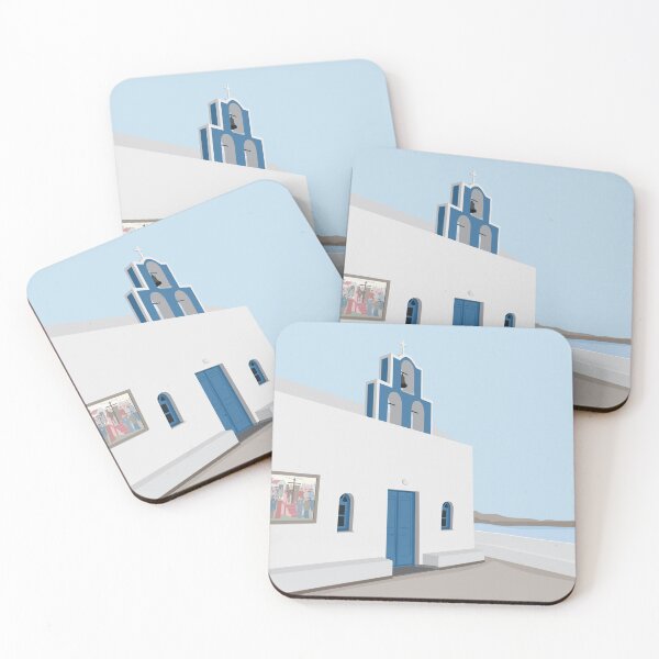 Item preview, Greece - Santorini Church  designed and sold by mtsala illustrations.