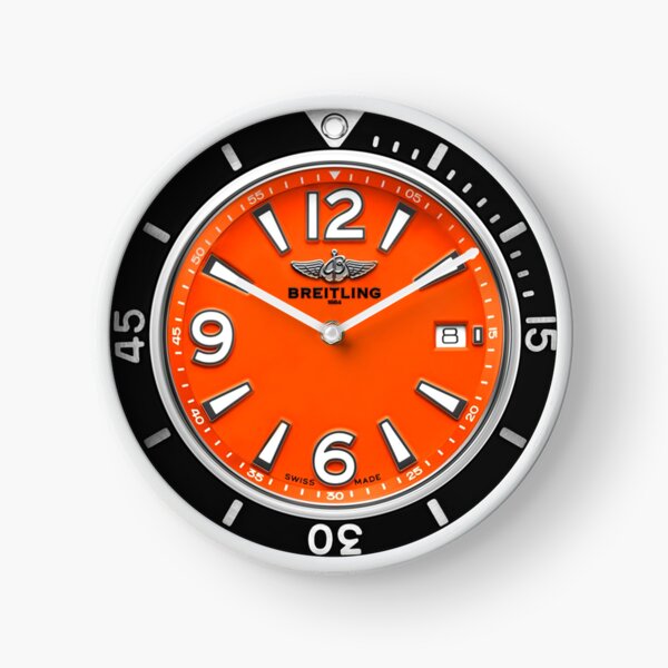 Breitling SUPEROCEAN AUTOMATIC 42 Orange Dial Clock