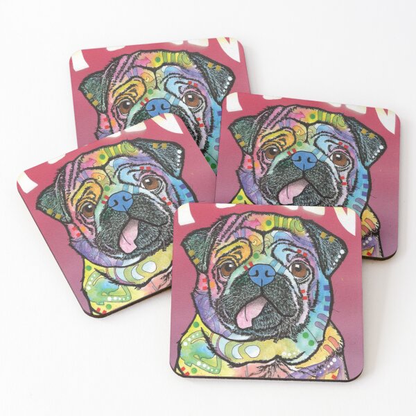 Item preview, Pug Luv Colorful Pugs Art Dog Pet Lover designed and sold by JamesFratus76.