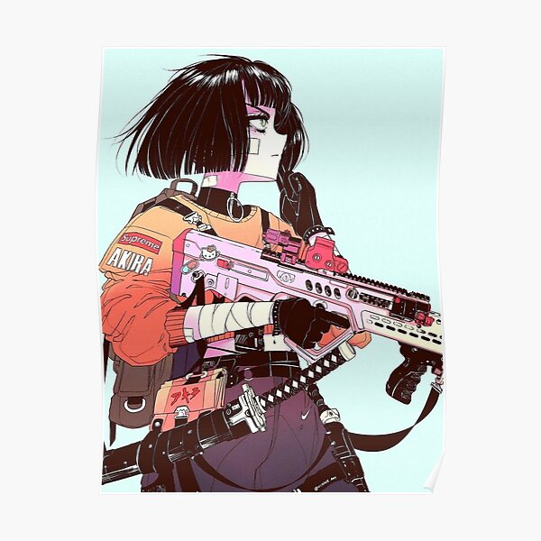 Cyberpunk girl Poster