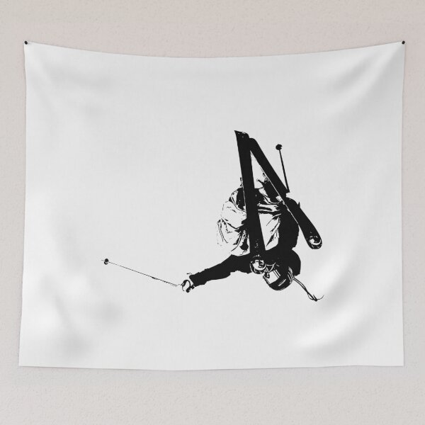 Item preview, Skiing_Stencil_001 designed and sold by graphicassault.