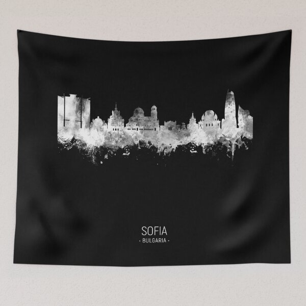 Item preview, Sofia Bulgaria Skyline designed and sold by ArtPrints.