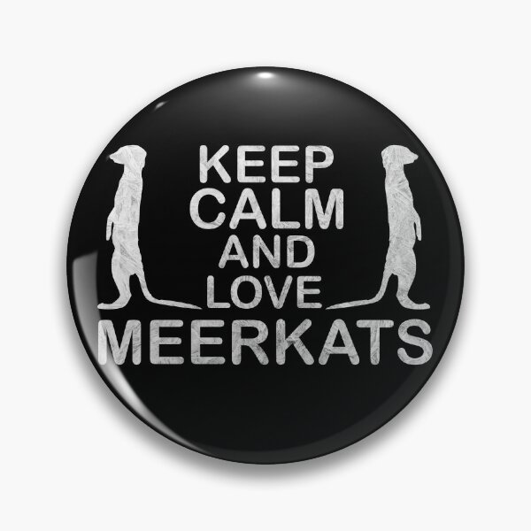 Artikelvorschau, Keep Calm And Love Merkats Erdmännchen Zoo Motiv entworfen und verkauft von DerNerd.
