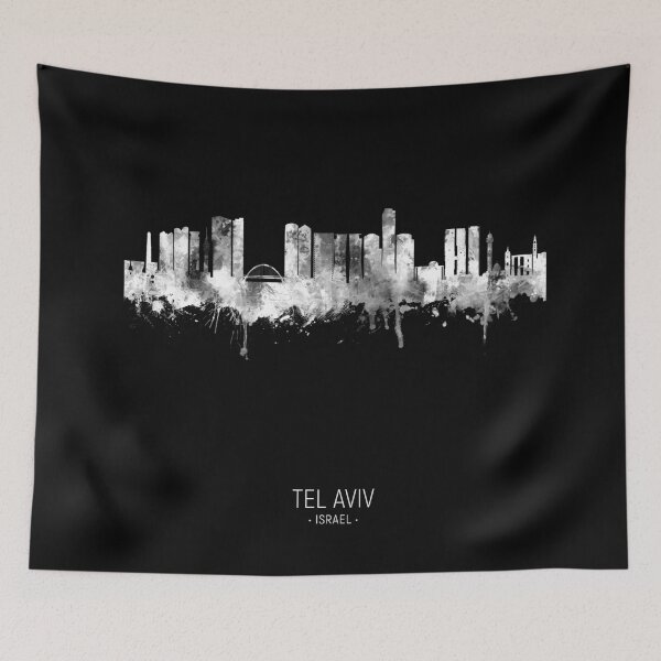 Item preview, Tel Aviv Israel Skyline designed and sold by ArtPrints.