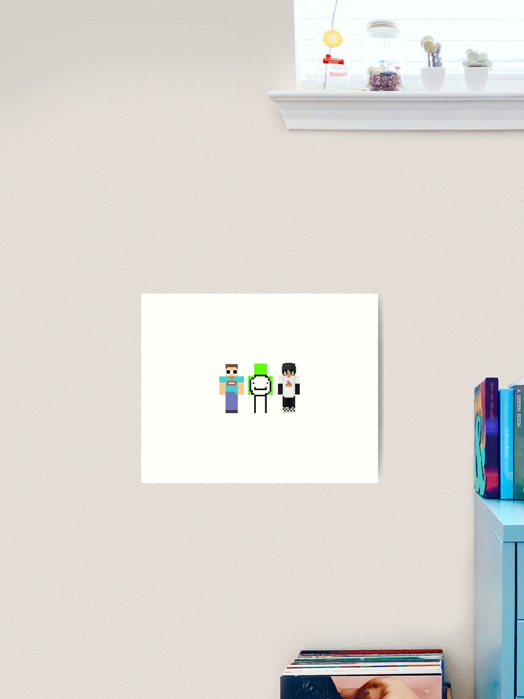 Dream Team Minecraft Sticker George Sapnap  Postcard for Sale by dottidoti