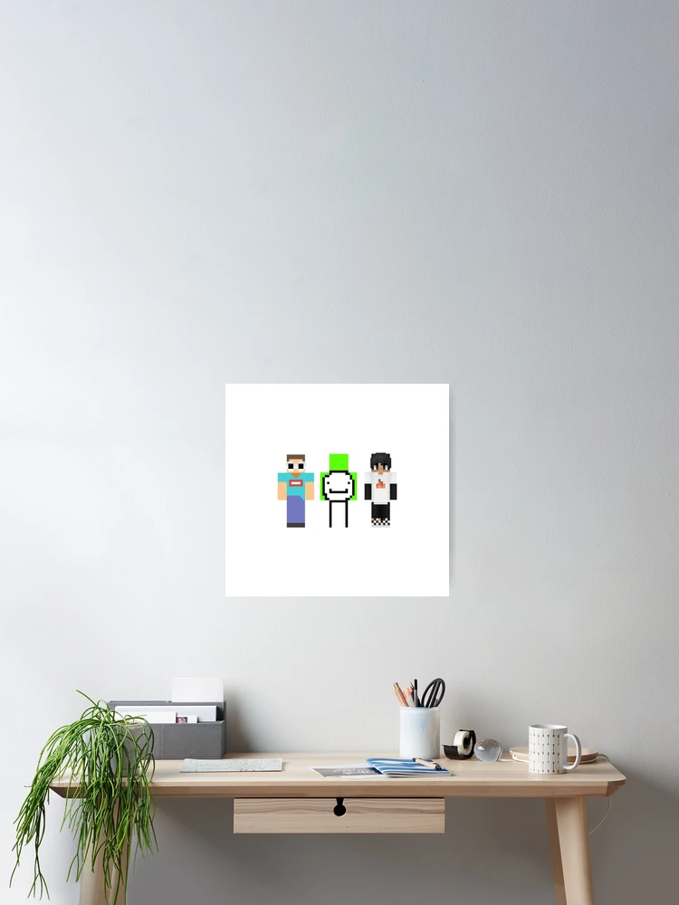 Dream Team Minecraft Sticker George Sapnap  Postcard for Sale by dottidoti