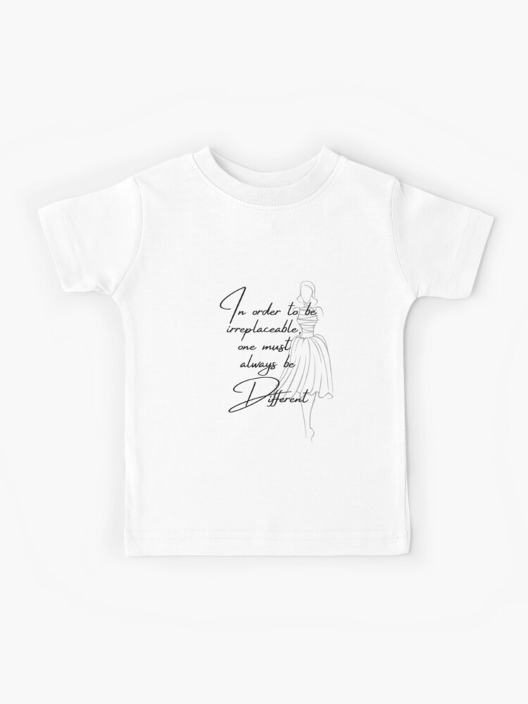 Always Be Different Coco Chanel Inspired Kids T-Shirt for Sale by  ricknosis