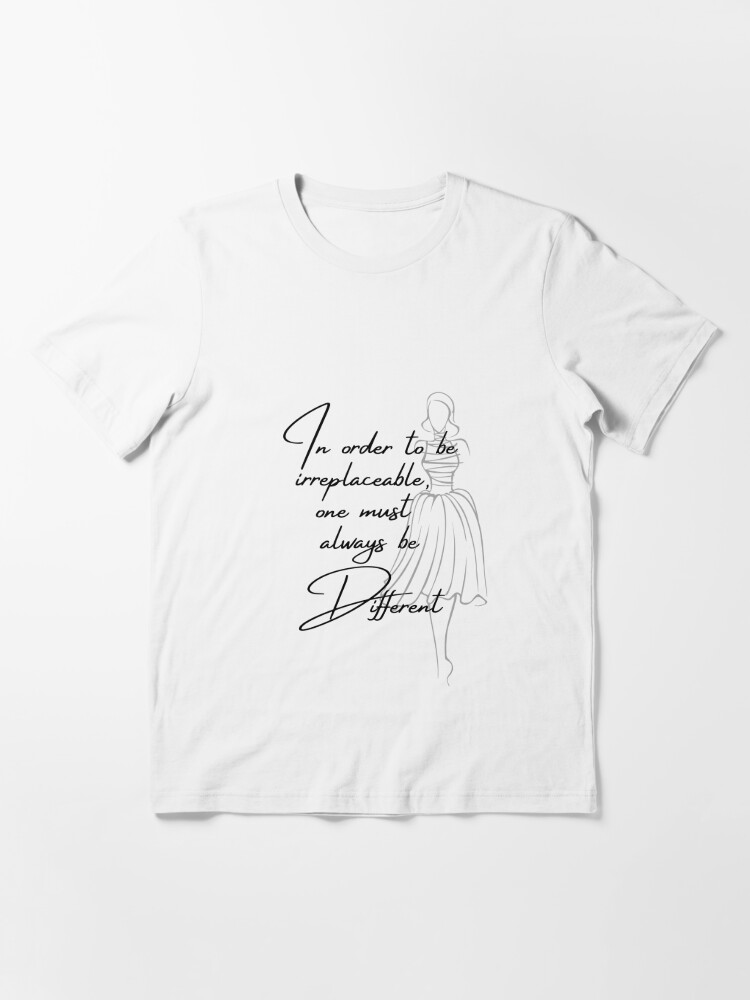 A Women With Good Shoes Is Never Ugly Coco Chanel Inspired Essential T-Shirt  for Sale by ricknosis