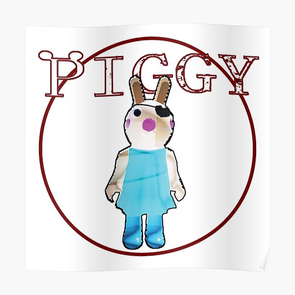 Piggy Roblox Angel Posters Redbubble - aesthetic bunny piggy roblox fanart