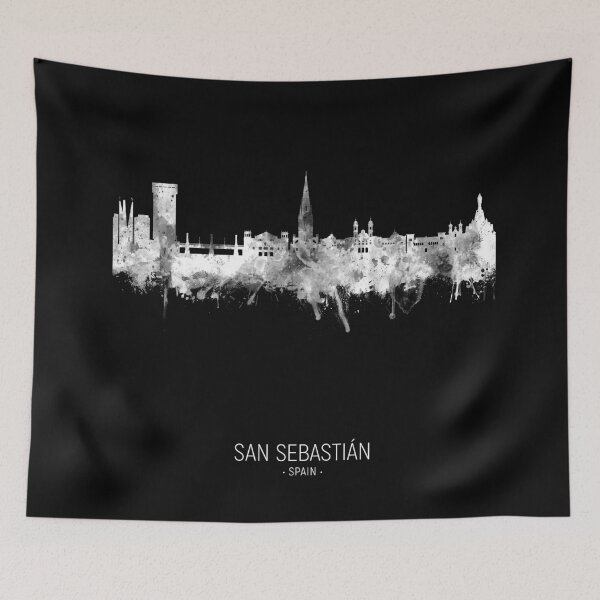 Item preview, San Sebastian Spain Skyline designed and sold by ArtPrints.