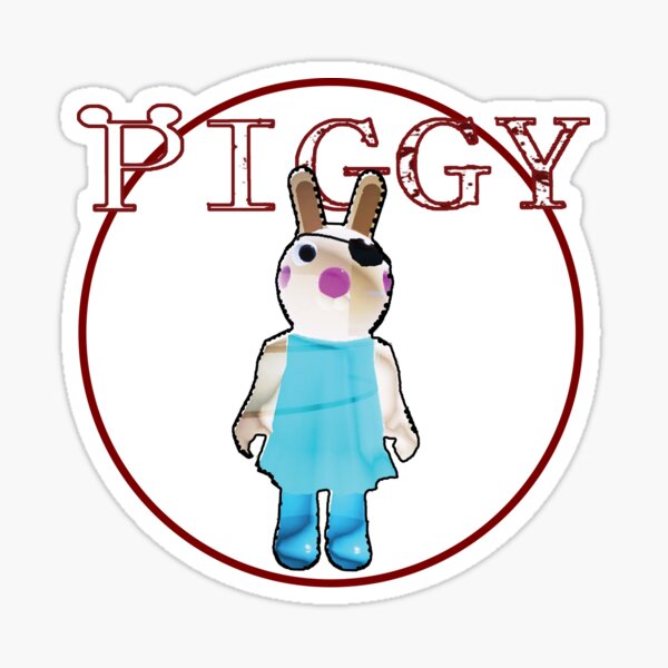 Bunny Piggy Roblox Roblox Game Roblox Characters Sticker By Affwebmm Redbubble - piggy drawing bunny piggy roblox fanart