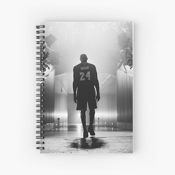 black white poster Spiral Notebook