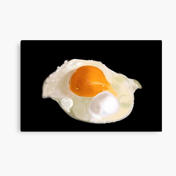 Item preview, Realistic Fried Egg Digital Painting designed and sold by QJeanette.