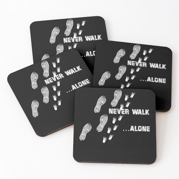 Item preview, Never walk alone meerkat motif gift zoo designed and sold by DerNerd.