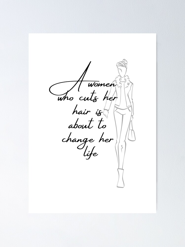 Coco Chanel Hair Quote Wall Art