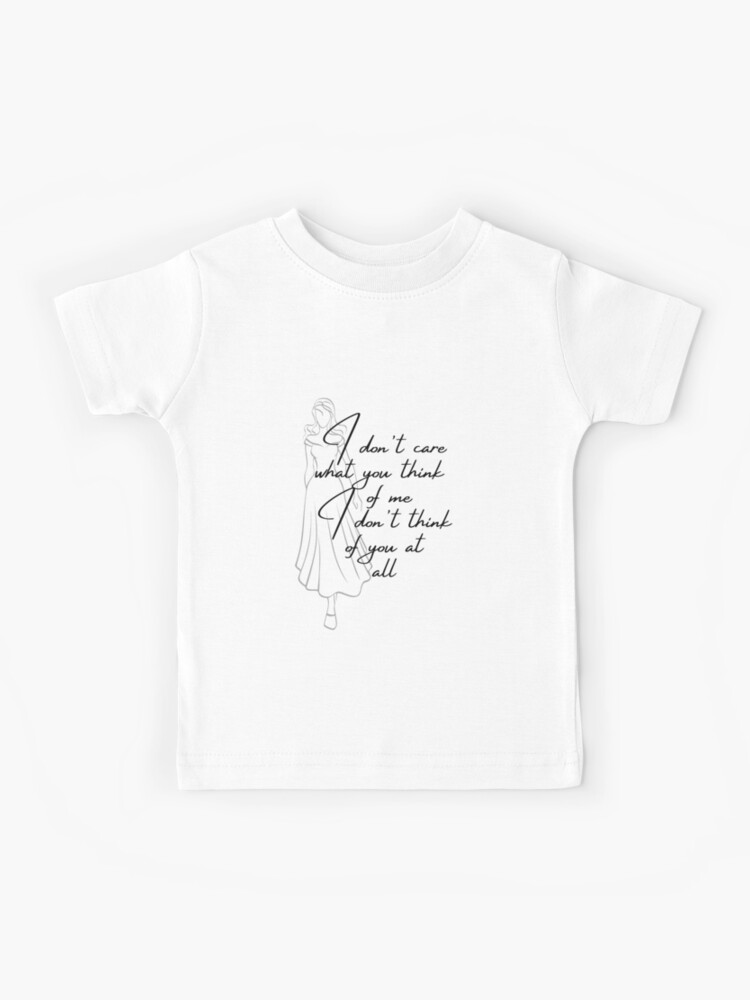 I Don't Care What You Think Of Me Coco Chanel Inspired Kids T