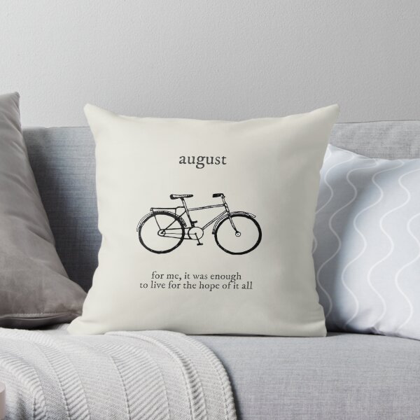 august Throw Pillow