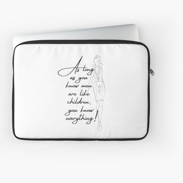 Men Are Like Children Coco Chanel Inspired Laptop Sleeve for Sale