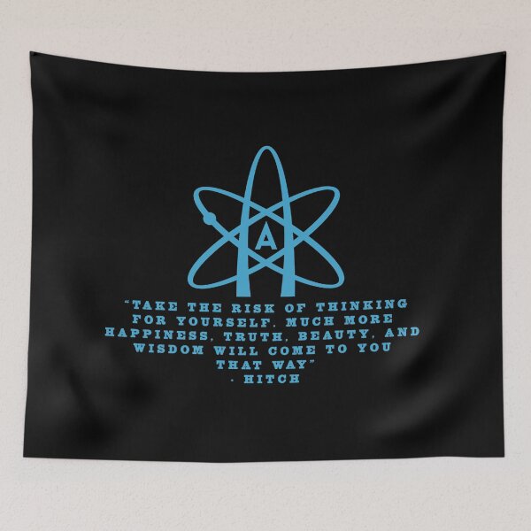 Item preview, Hitchens - Atheism Quote designed and sold by Jamiecsmith1986.