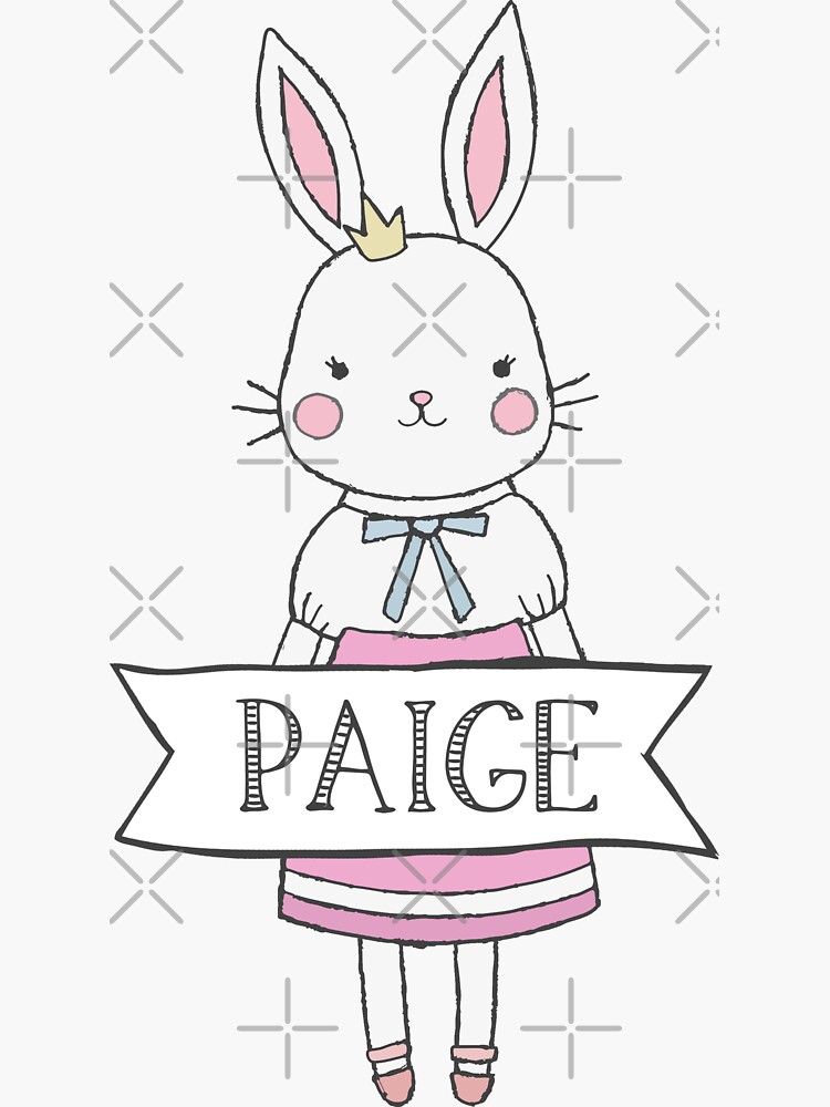 "Paige" Sticker by APersonalised Redbubble