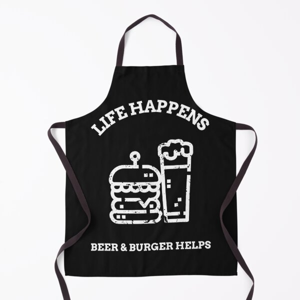 Item preview, LIFE HAPPENS | BEER AND BURGER HELPS designed and sold by Ashalcheema.