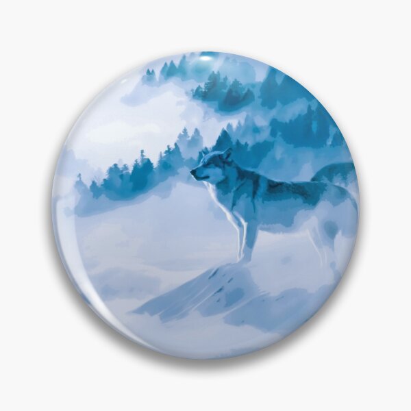 Item preview, Elegant Watercolor Mountain Wolves designed and sold by Hommie9977.
