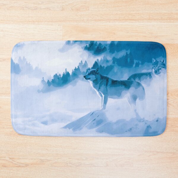 Item preview, Elegant Watercolor Mountain Wolves designed and sold by Hommie9977.