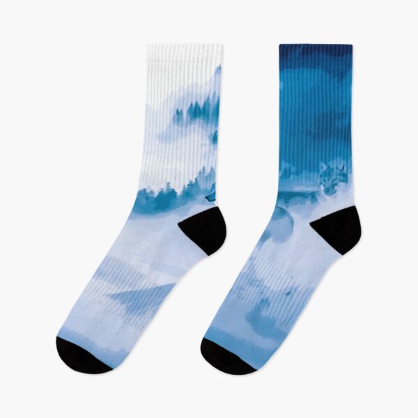 Item preview, Elegant Watercolor Mountain Wolves designed and sold by Hommie9977.