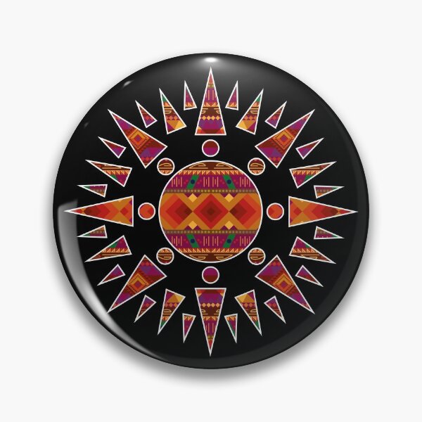 Item preview, Native American WarmPattern Design inside a Sun Design designed and sold by Jake Purcell.