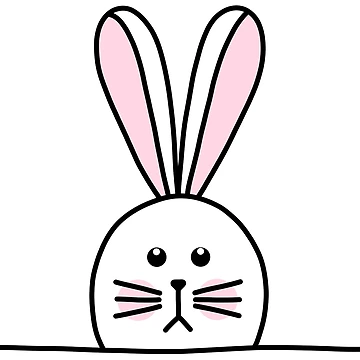 Artwork thumbnail, Cute Grumpy Rabbit by PanyaCreative