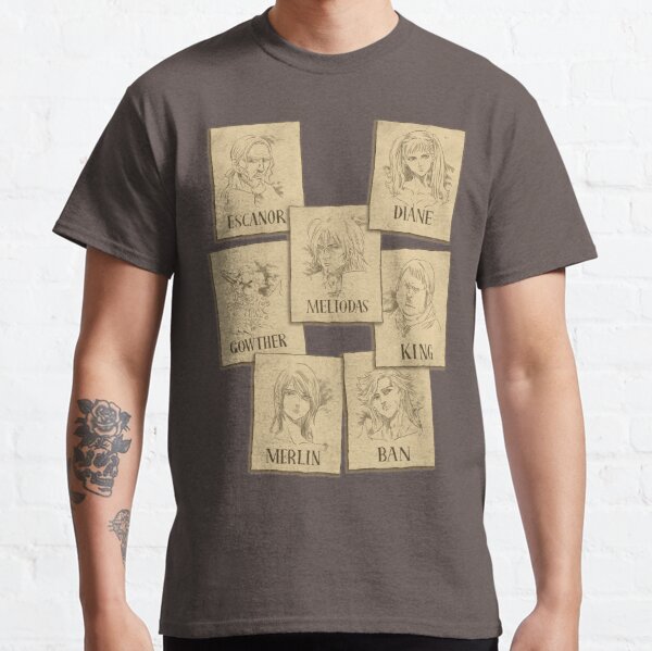 Escanor T Shirts Redbubble - roblox meliodas demon shirt id