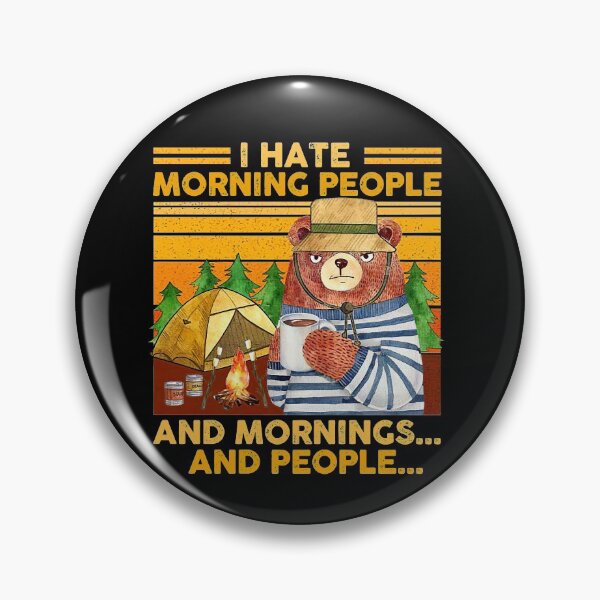 Item preview, Bear I Hate Morning And People Vintage   designed and sold by chanserile225.