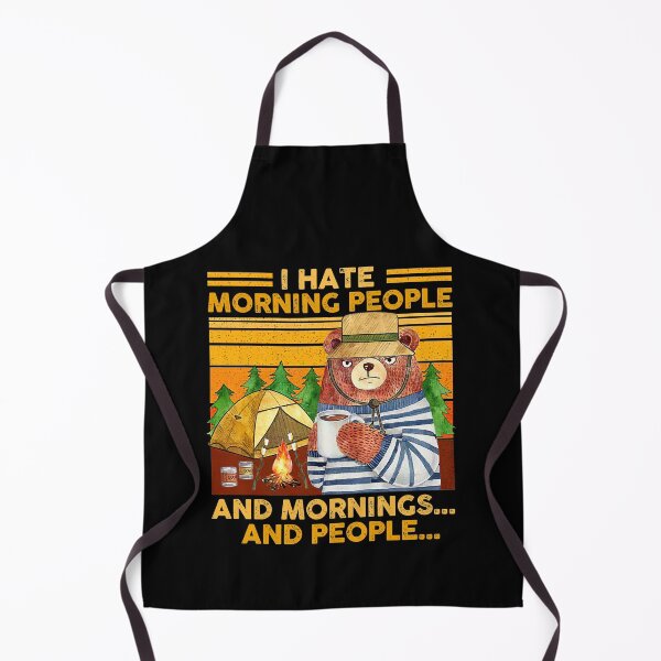 Aperçu de l'œuvre Ours je déteste le matin et les gens Vintage créée et vendue par chanserile225.