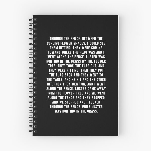 Item preview, Faulkner -  Sound and Fury - 1st Paragraph designed and sold by CanadianUnicorn.