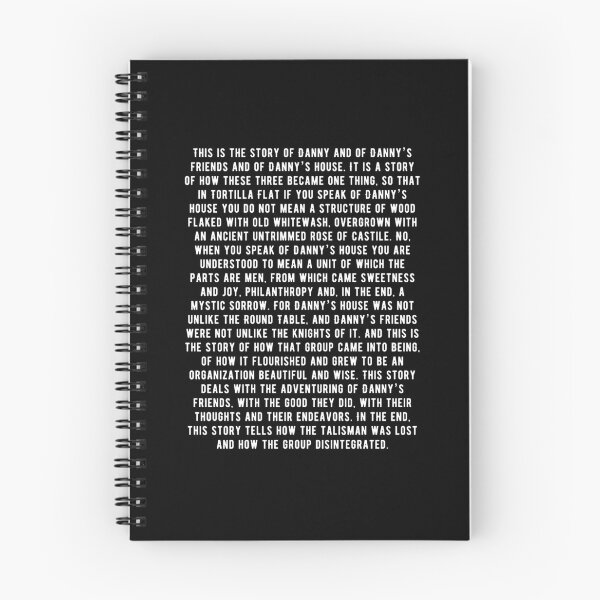 Item preview, Steinbeck -  Tortilla Flat - 1st Paragraph designed and sold by CanadianUnicorn.
