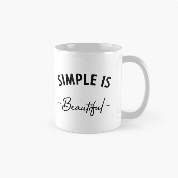 Item preview, Simple is beautiful - motivational quote designed and sold by DiogoCalheiros.