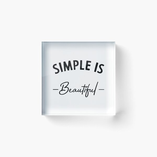 Item preview, Simple is beautiful - motivational quote designed and sold by DiogoCalheiros.