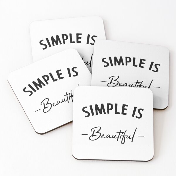 Item preview, Simple is beautiful - motivational quote designed and sold by DiogoCalheiros.