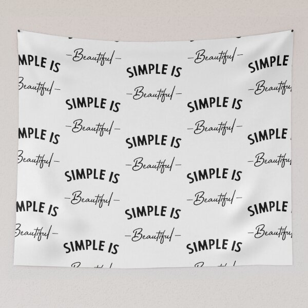 Item preview, Simple is beautiful - motivational quote designed and sold by DiogoCalheiros.
