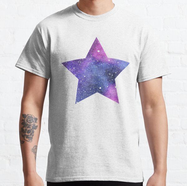 Pink and Blue Galaxy Night Sky Star Classic T-Shirt