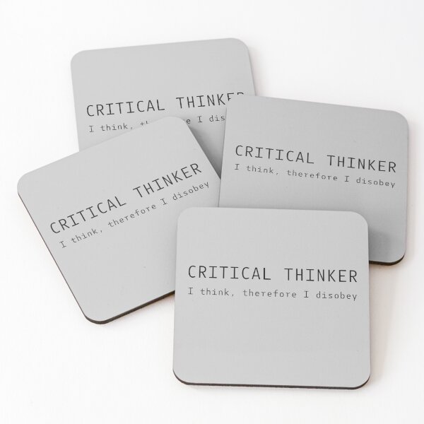 Item preview, Critical thinker: I think, therefore I disobey designed and sold by Blacklinesw9.