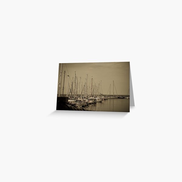 Baltic yacht harbour Greeting Card
