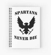 Halo Spartans Never Die Spiral Notebook
