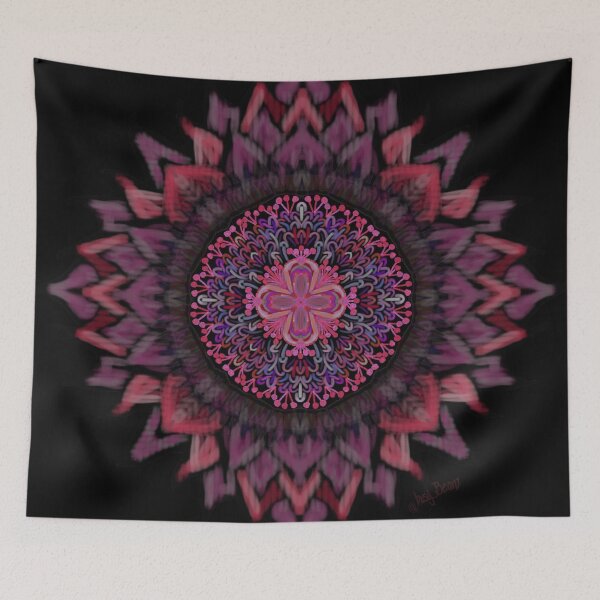 Item preview, Colorful medallion at nightfall designed and sold by busyBeanz.