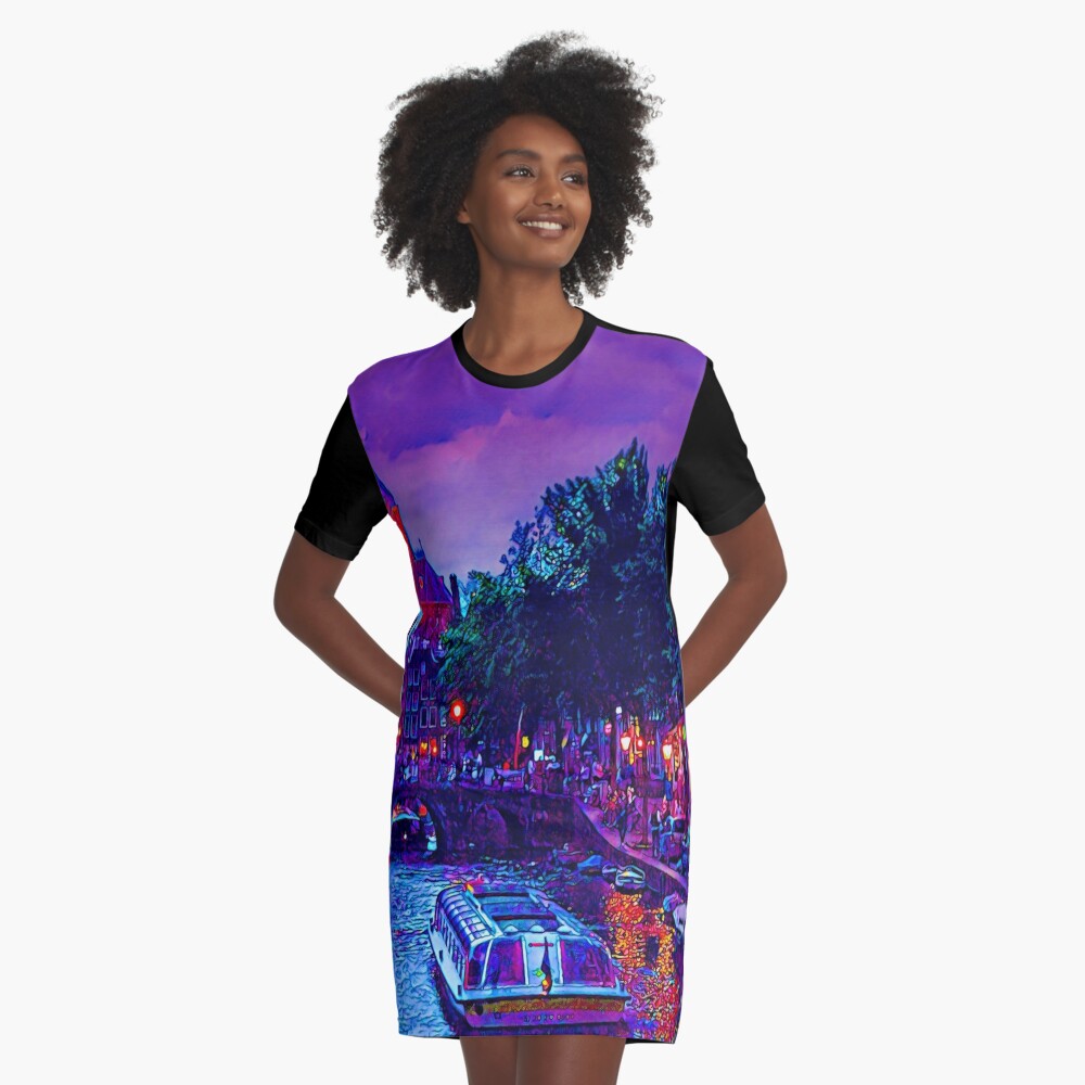 Item preview, Graphic T-Shirt Dress designed and sold by plzLOOK.
