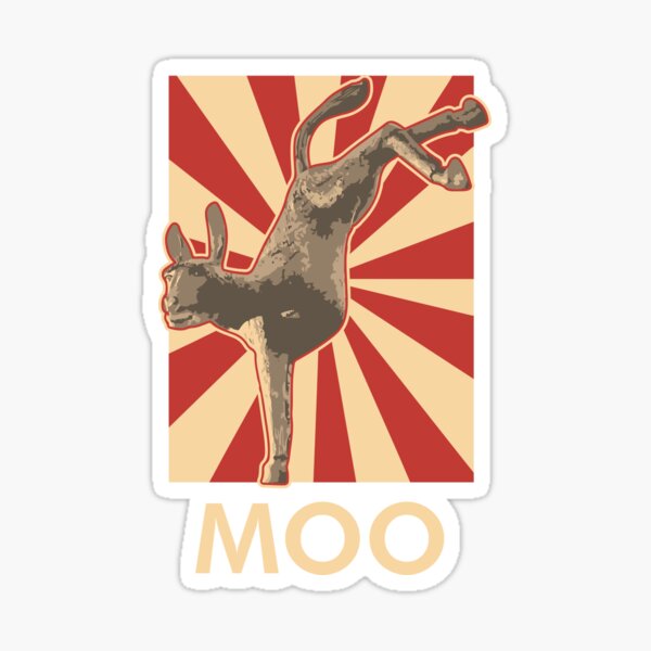 Moo Sticker