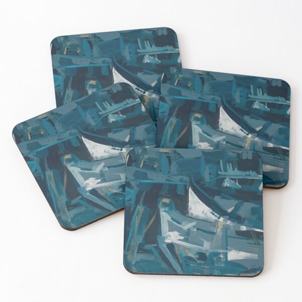 Item preview, Boats abstraction  designed and sold by bunlinked.