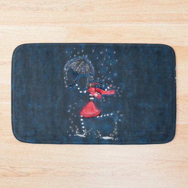 Item preview, Dancing in the Rain - Girl with Umbrella designed and sold by DeidreDreams.